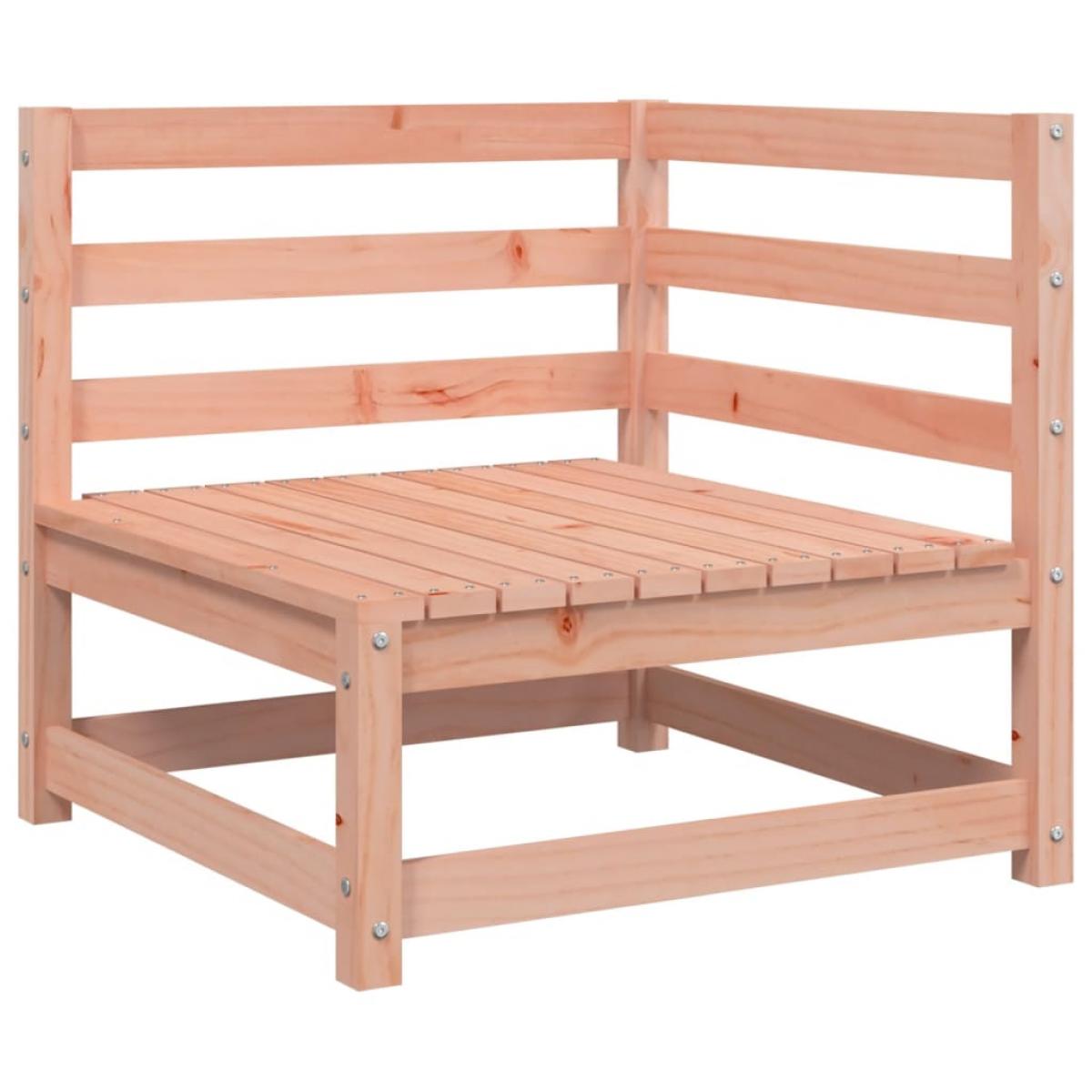 Juego de sofás de jardín 6 pzas madera maciza de abeto Douglas