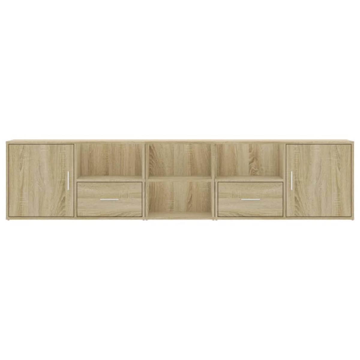 Mueble de esquina madera ingeniería roble Sonoma 200x40x45 cm
