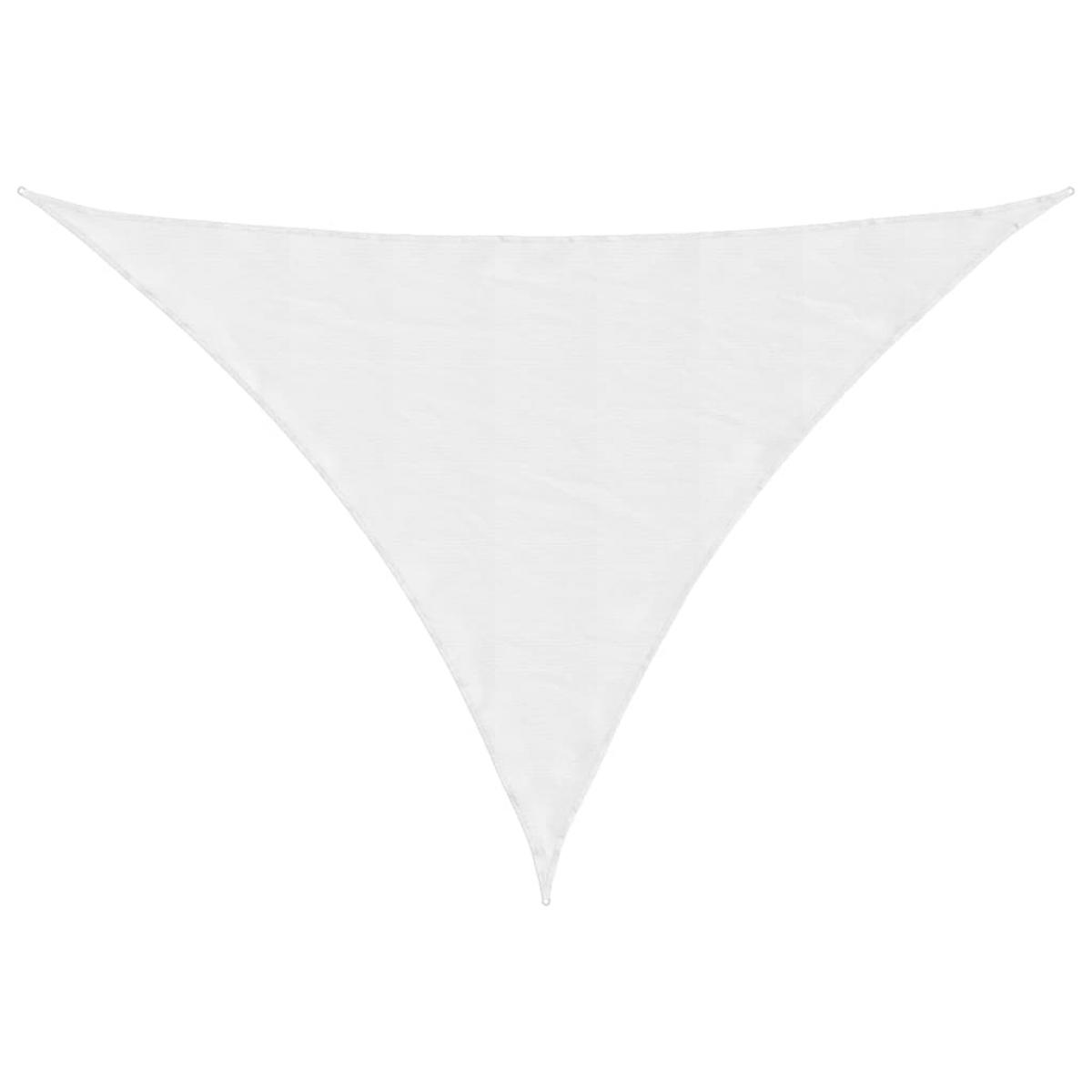 Toldo de vela poliéster oxford 100% blanco 7x5x5 m