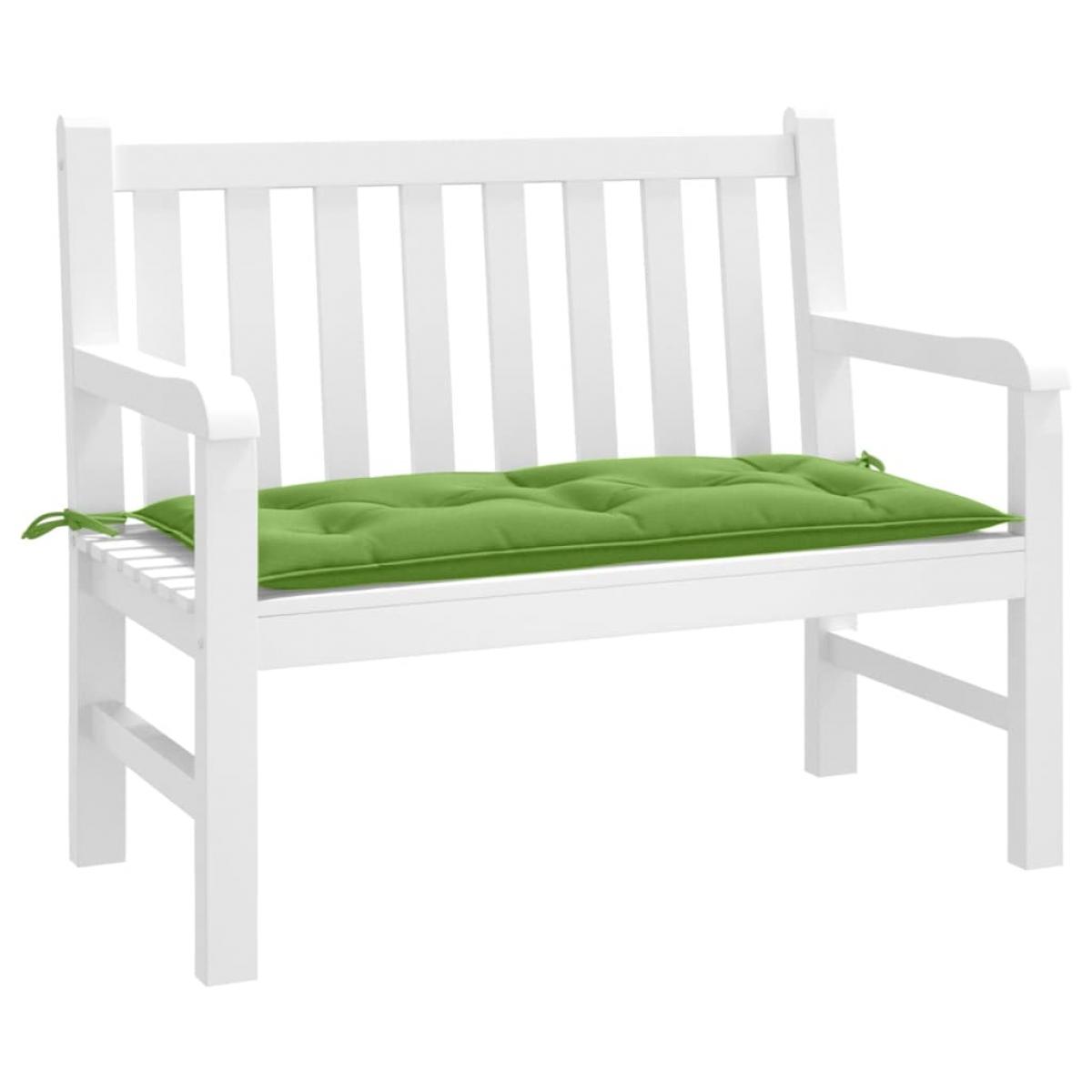 Cojín para banco de jardín tela verde melange 100x50x7 cm