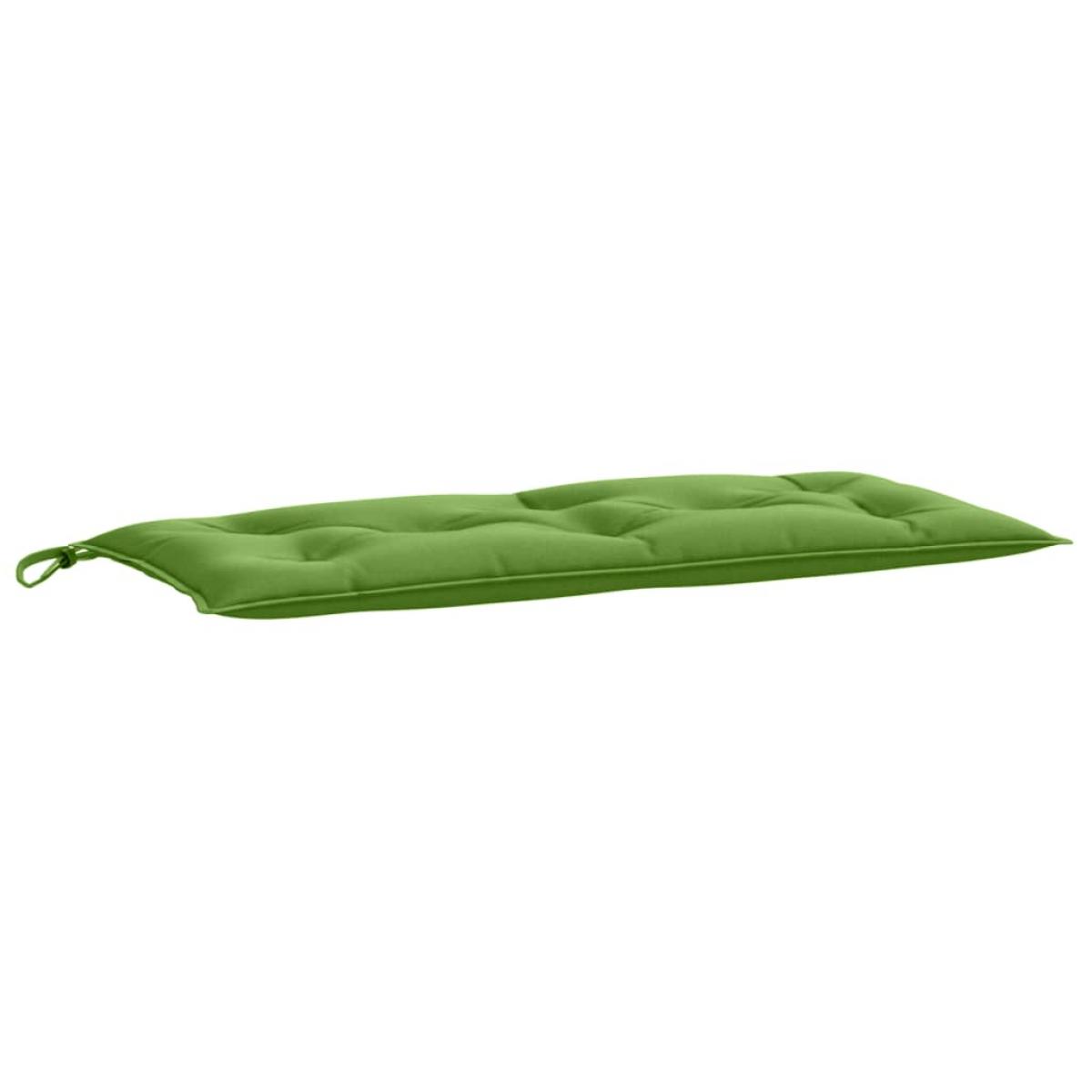 Cojín para banco de jardín tela verde melange 100x50x7 cm