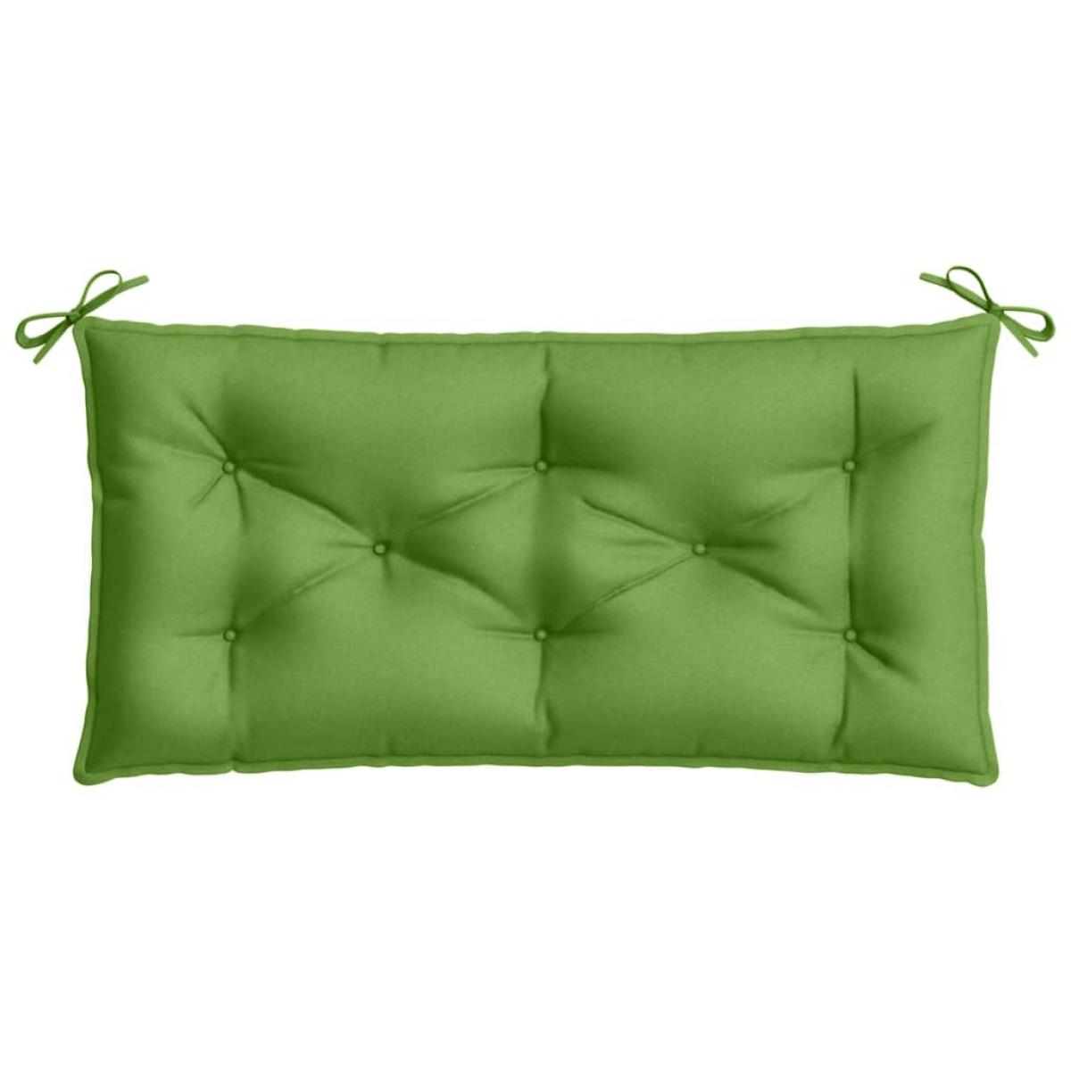 Cojín para banco de jardín tela verde melange 100x50x7 cm