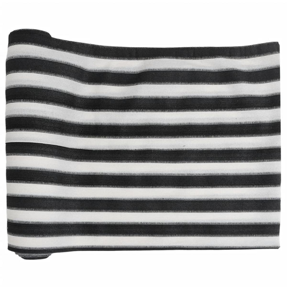 Red de privacidad HDPE gris antracita blanco 1,8x25 m 150 g/m²