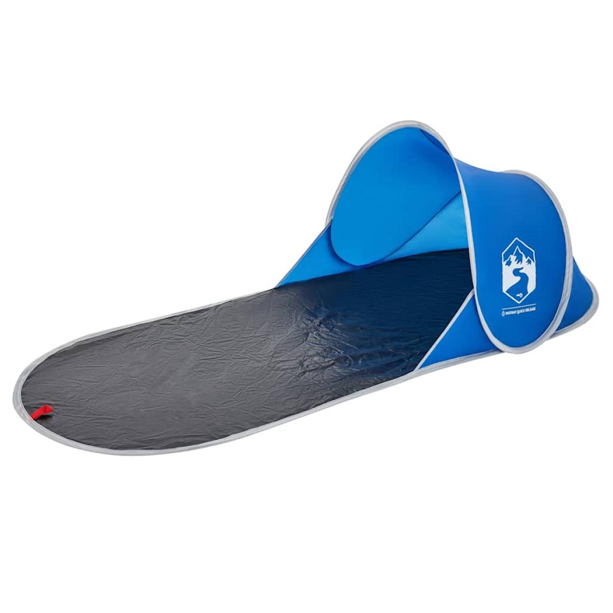 Tienda de playa pop-up impermeable azul
