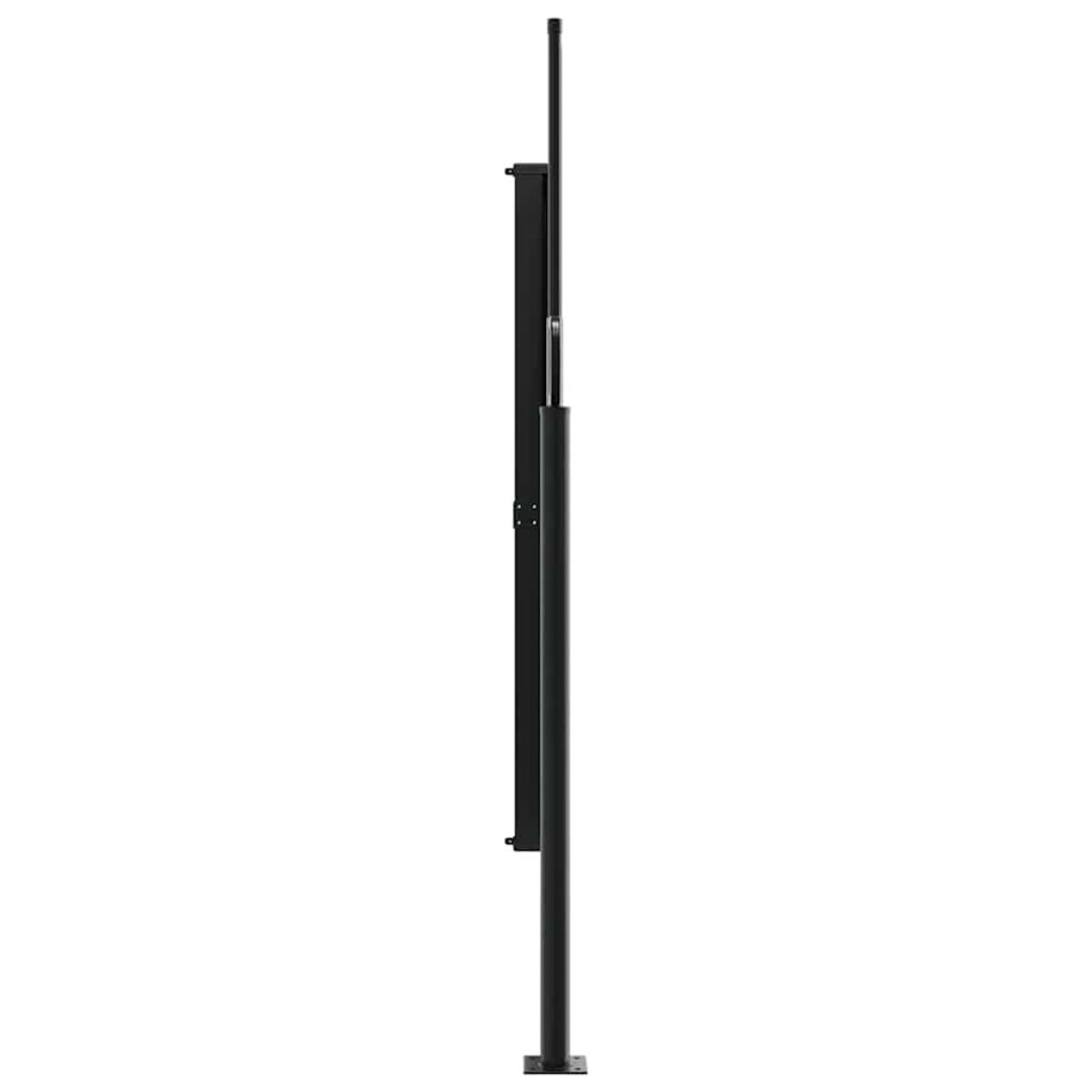 Toldo lateral retráctil blanco 180x600 cm