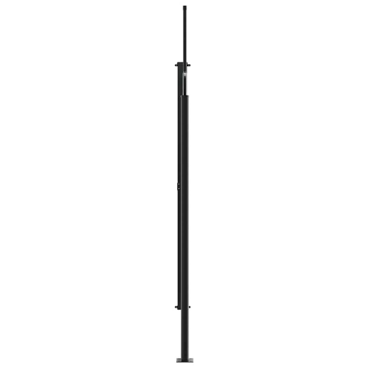 Toldo lateral retráctil marrón 220x600 cm