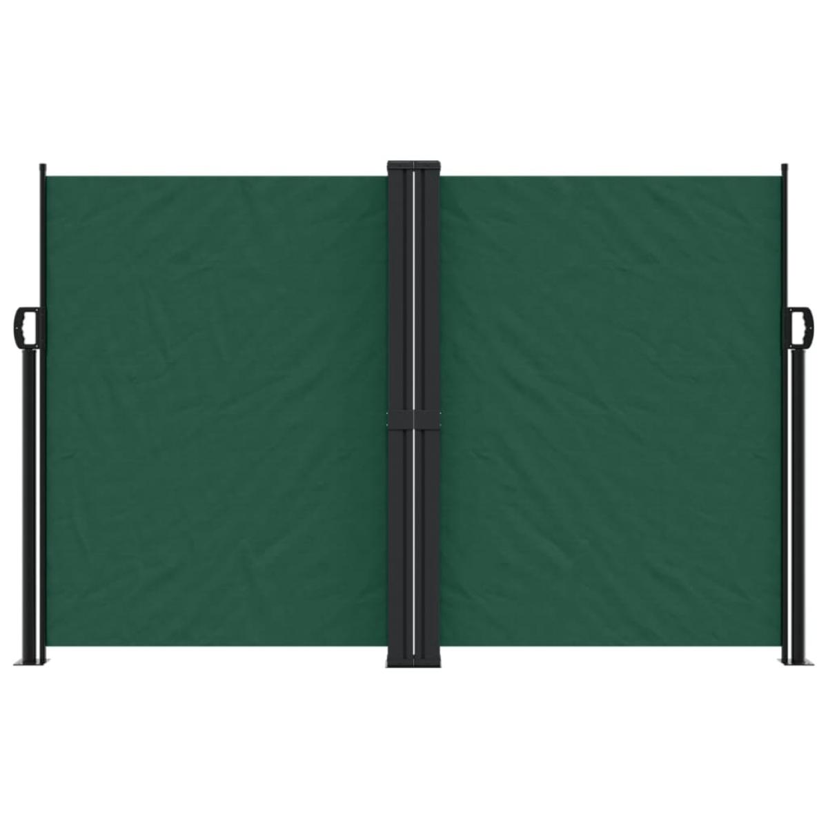 Toldo lateral retráctil verde oscuro 160x1000 cm