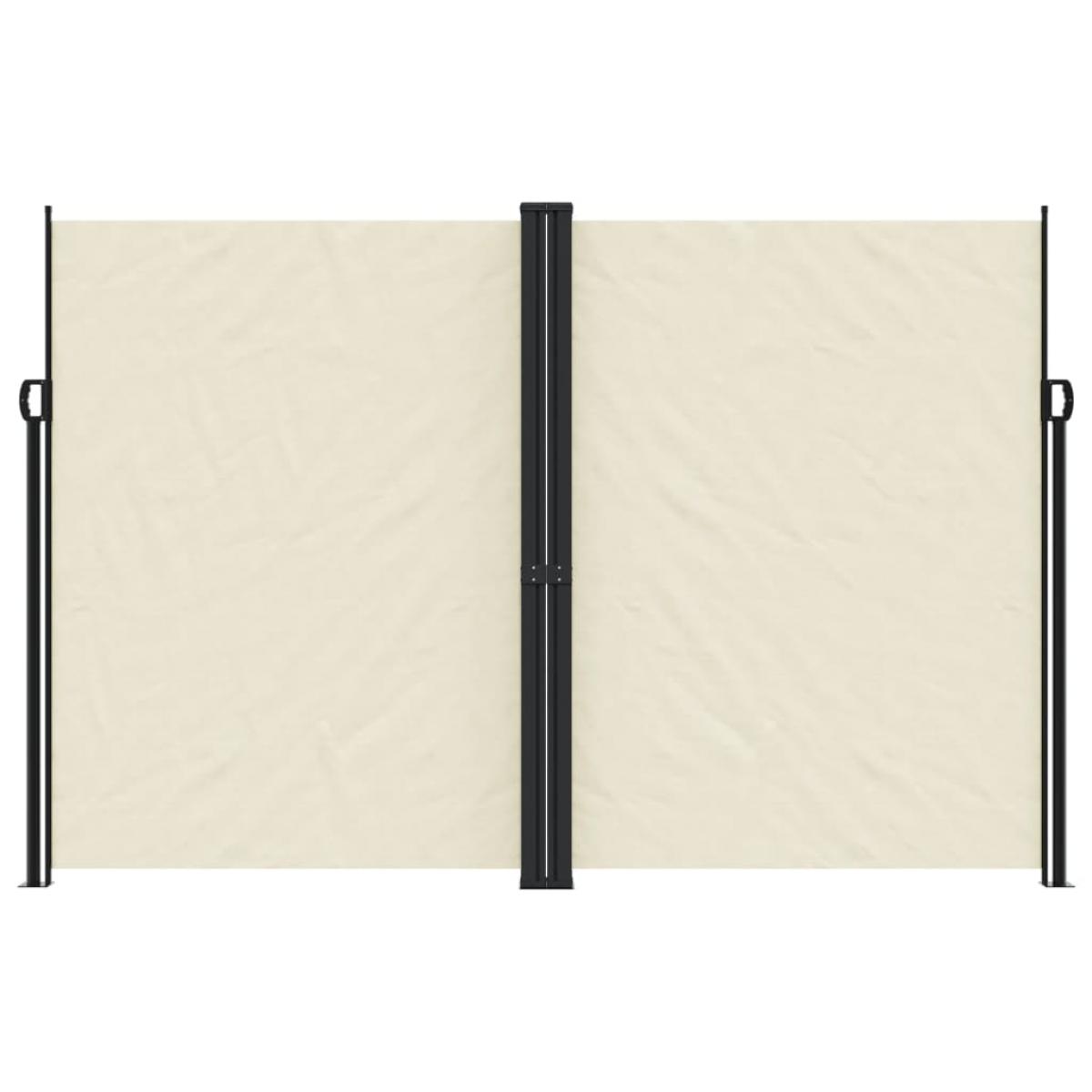 Toldo lateral retráctil crema 220x1000 cm