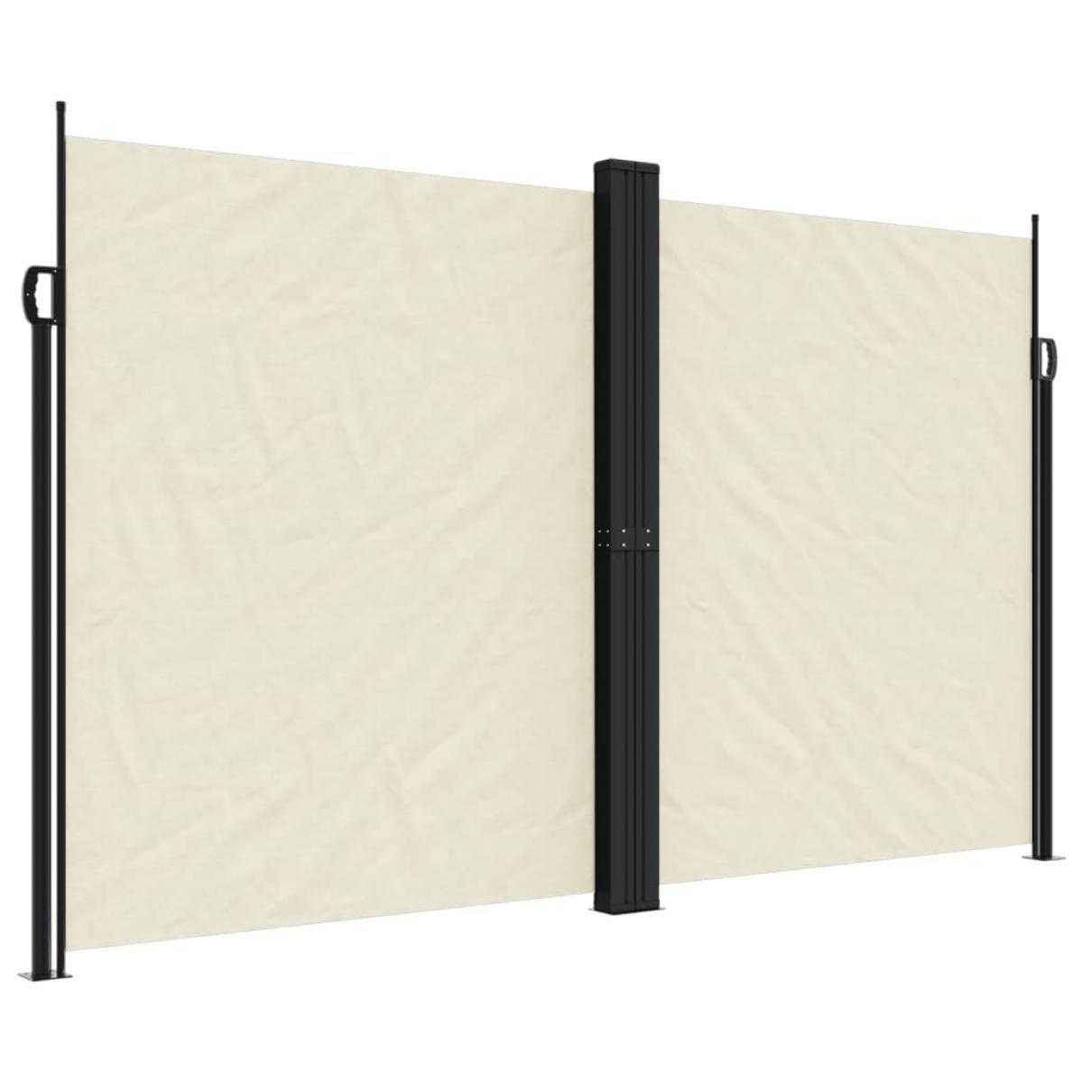 Toldo lateral retráctil crema 200x1200 cm