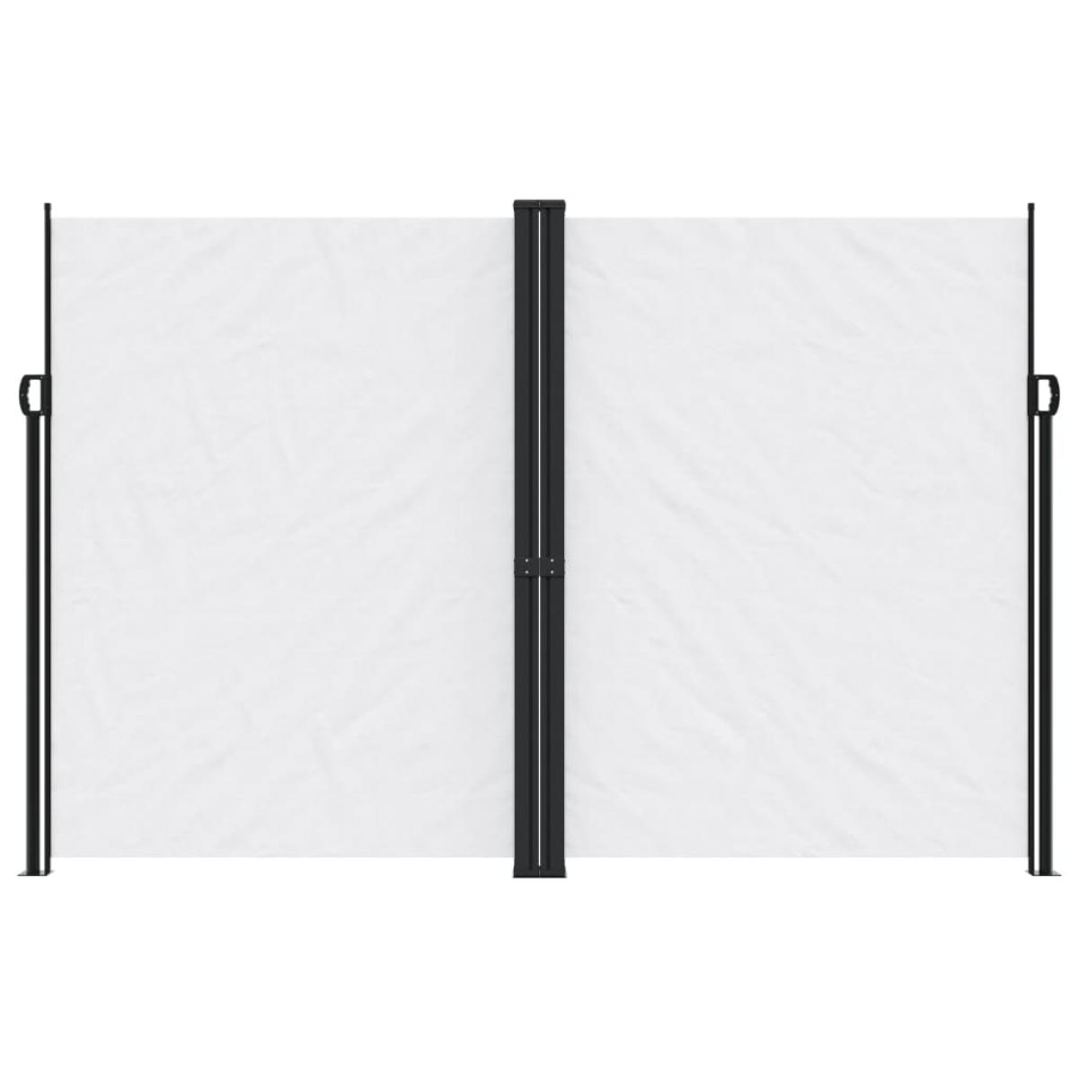 Toldo lateral retráctil blanco 220x1200 cm