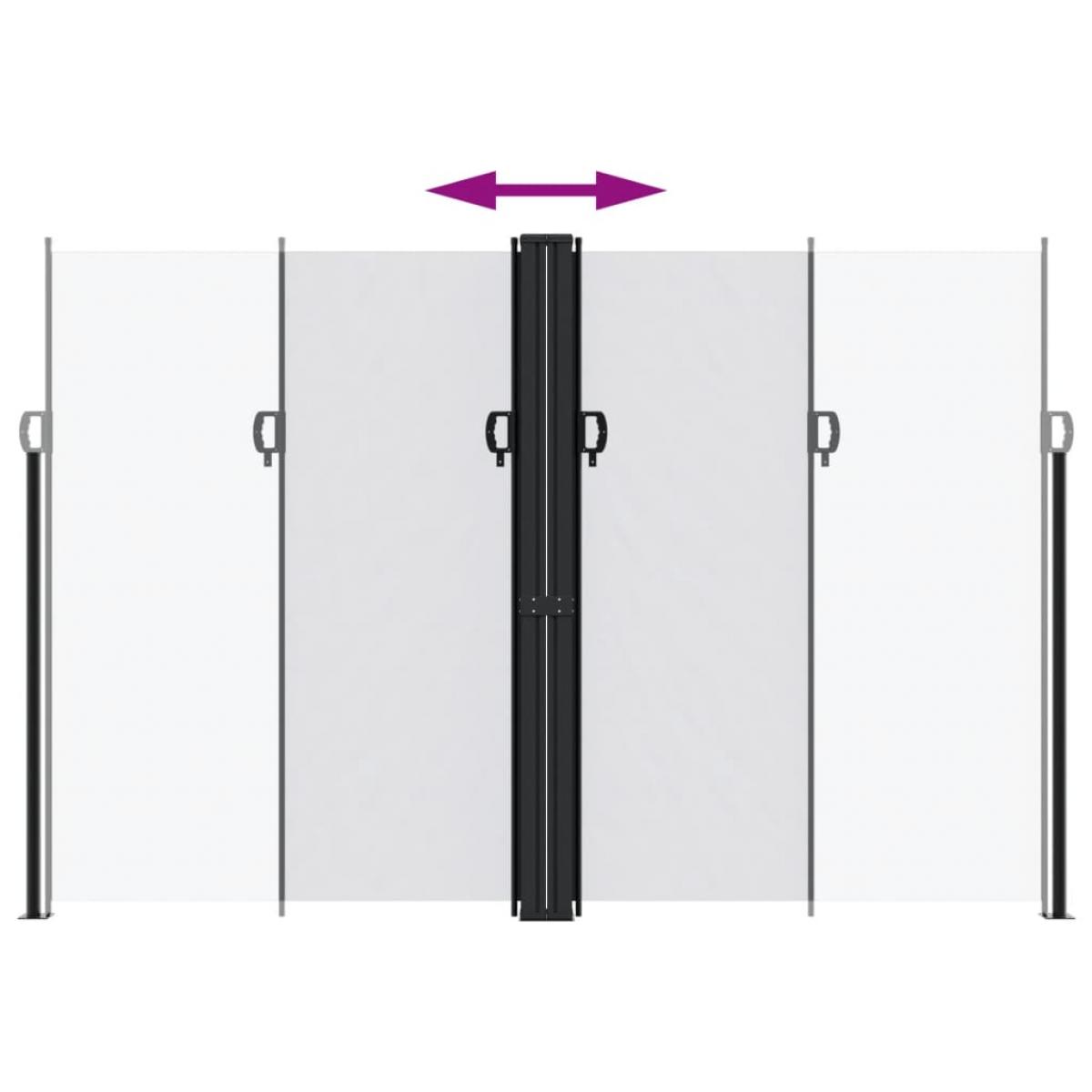 Toldo lateral retráctil blanco 220x1200 cm