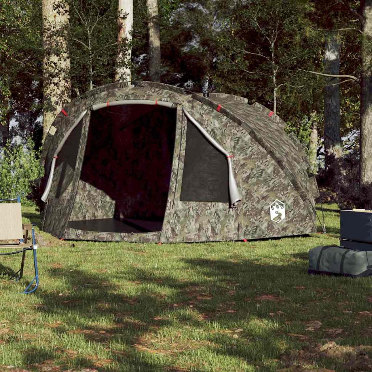 Tienda de pesca para 4 personas impermeable camuflaje