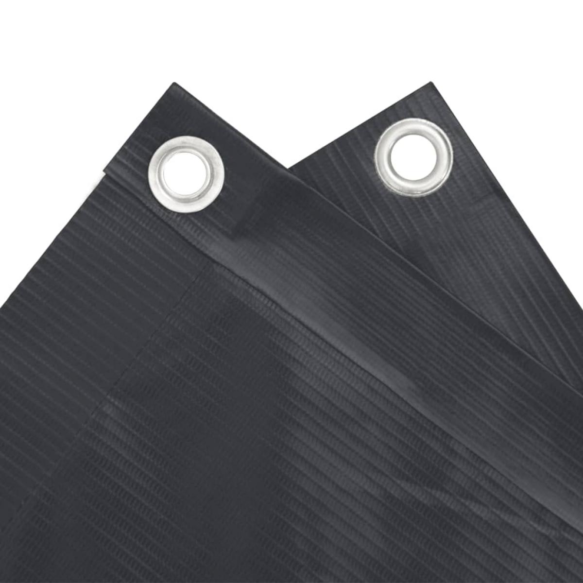 Pantalla de privacidad de balcón PVC gris antracita 400x75 cm