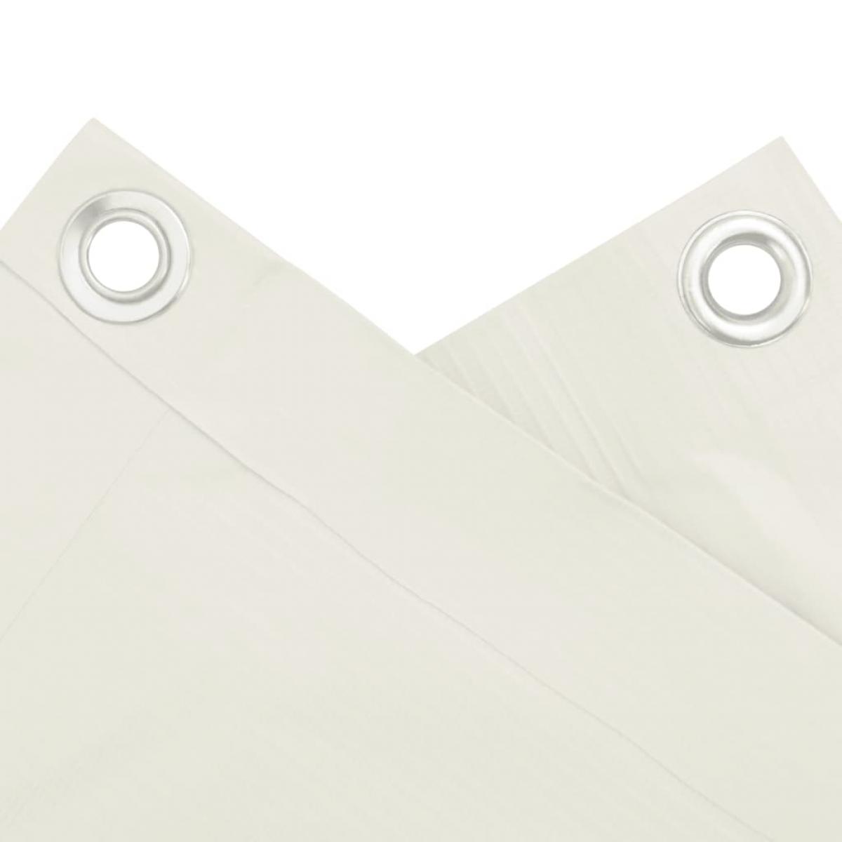 Pantalla de privacidad de balcón PVC blanco 700x75 cm