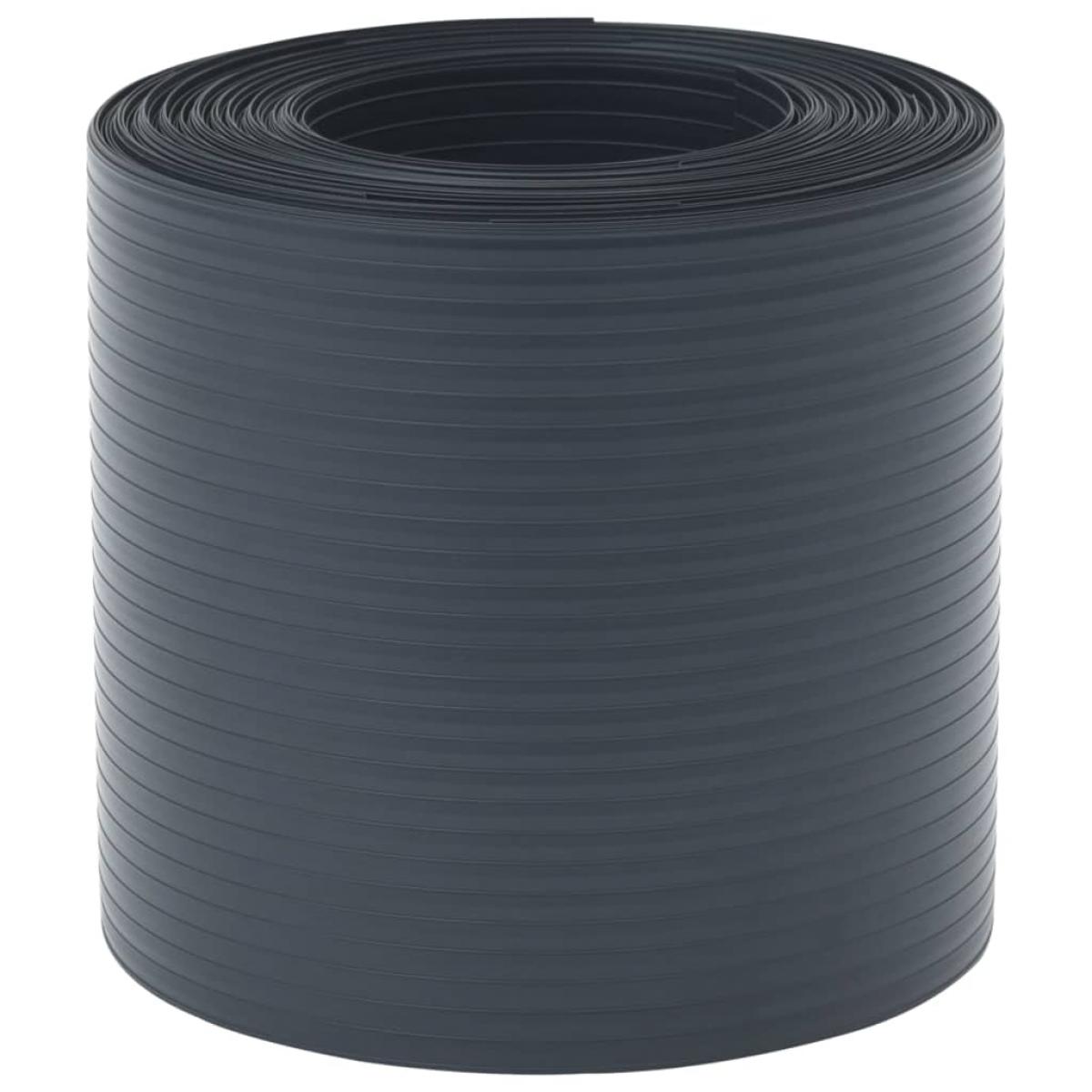 Pantallas de privacidad de jardín 10 uds PVC negras 252,5x19 cm
