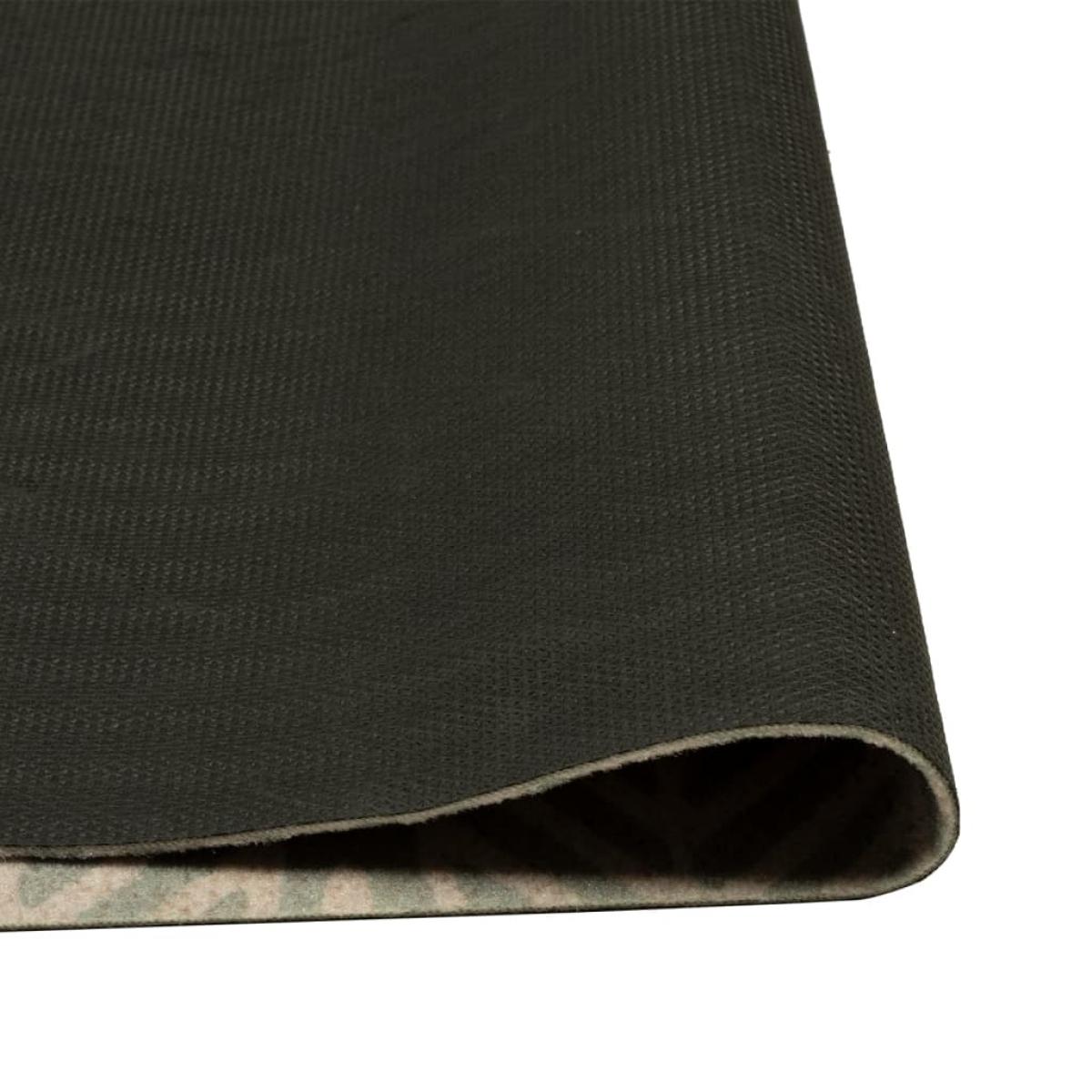 Alfombra de cocina lavable terciopelo hojas 60x300 cm