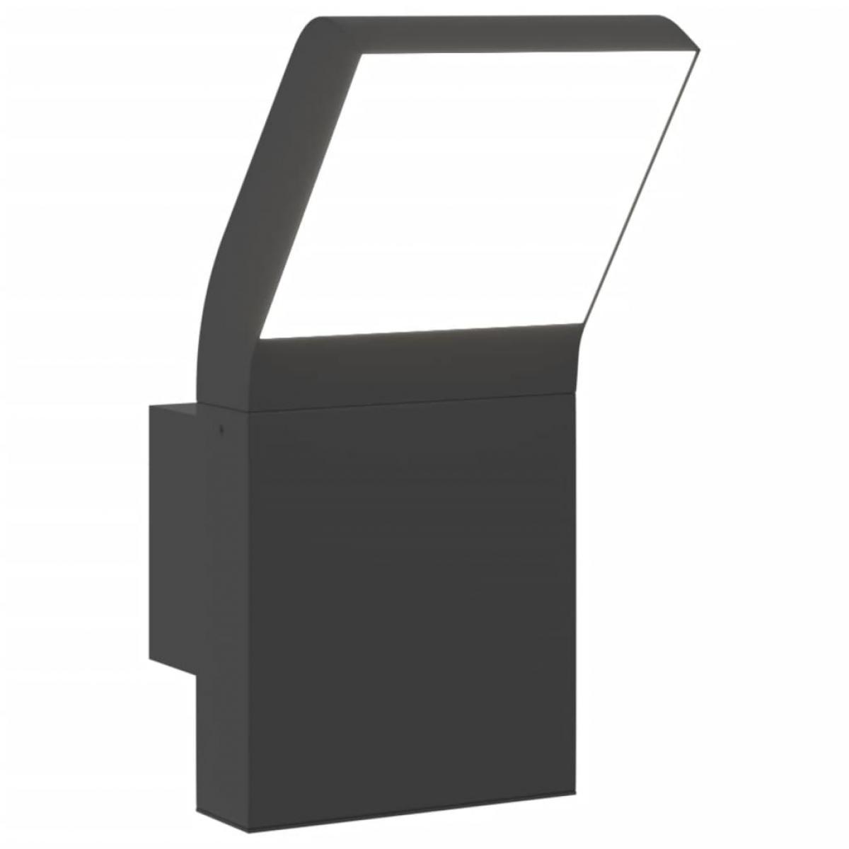 Lámpara de pared LED de exterior aluminio fundido negro