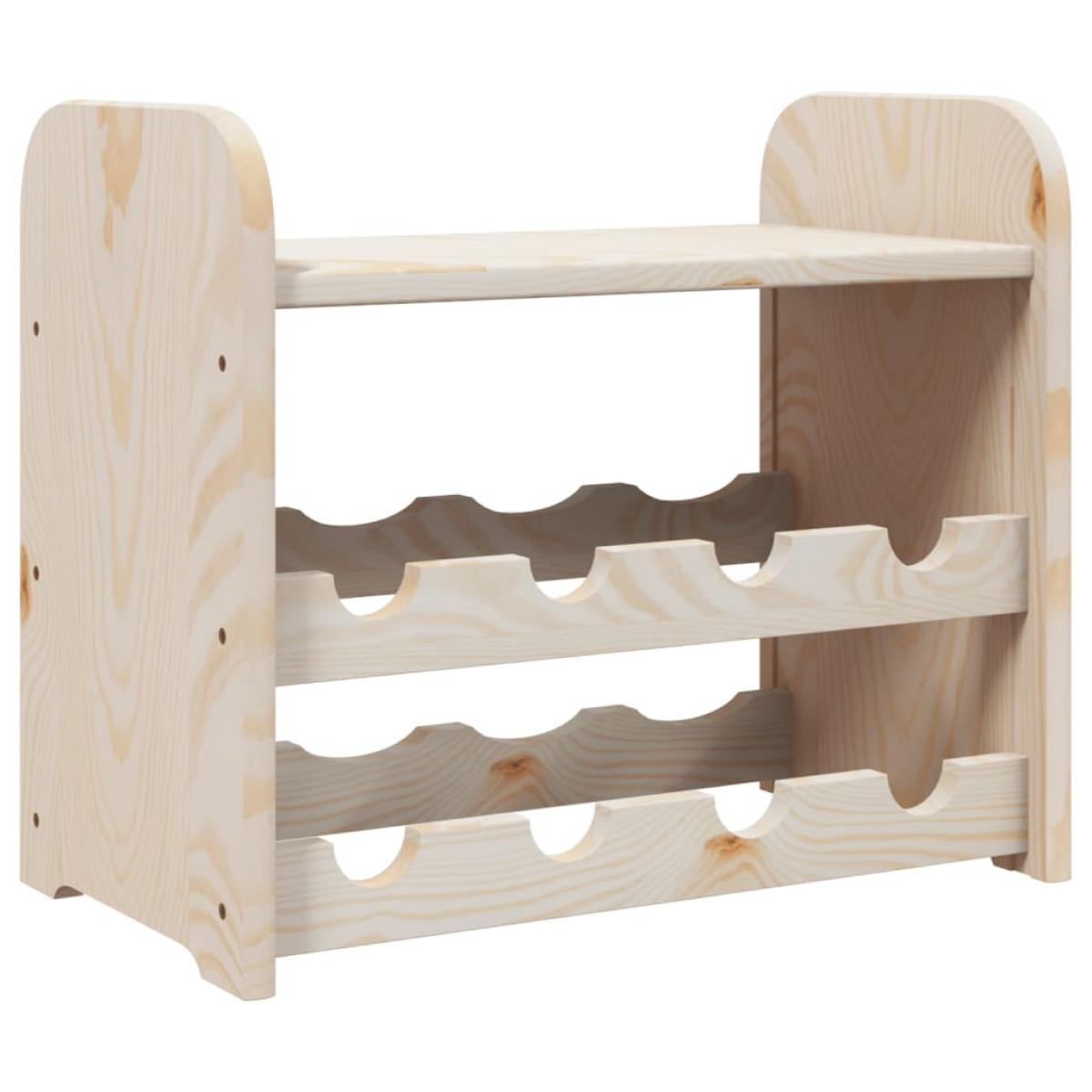 Botellero con tablero superior madera maciza pino 43x25x37 cm