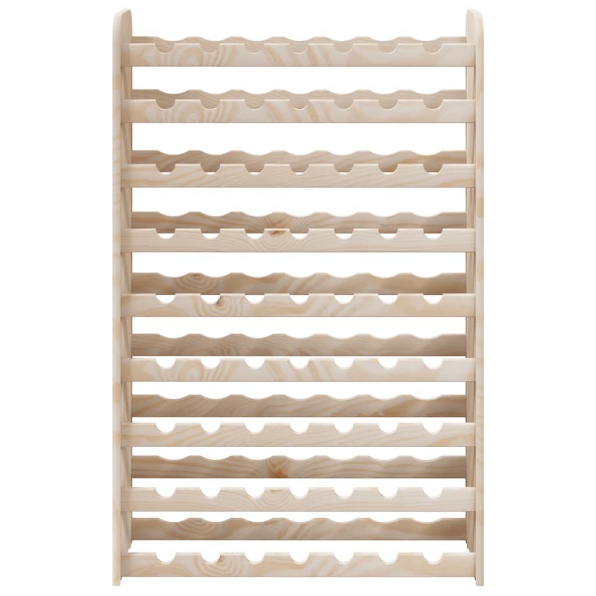 Botellero madera maciza de pino 72,5x25x111,5 cm