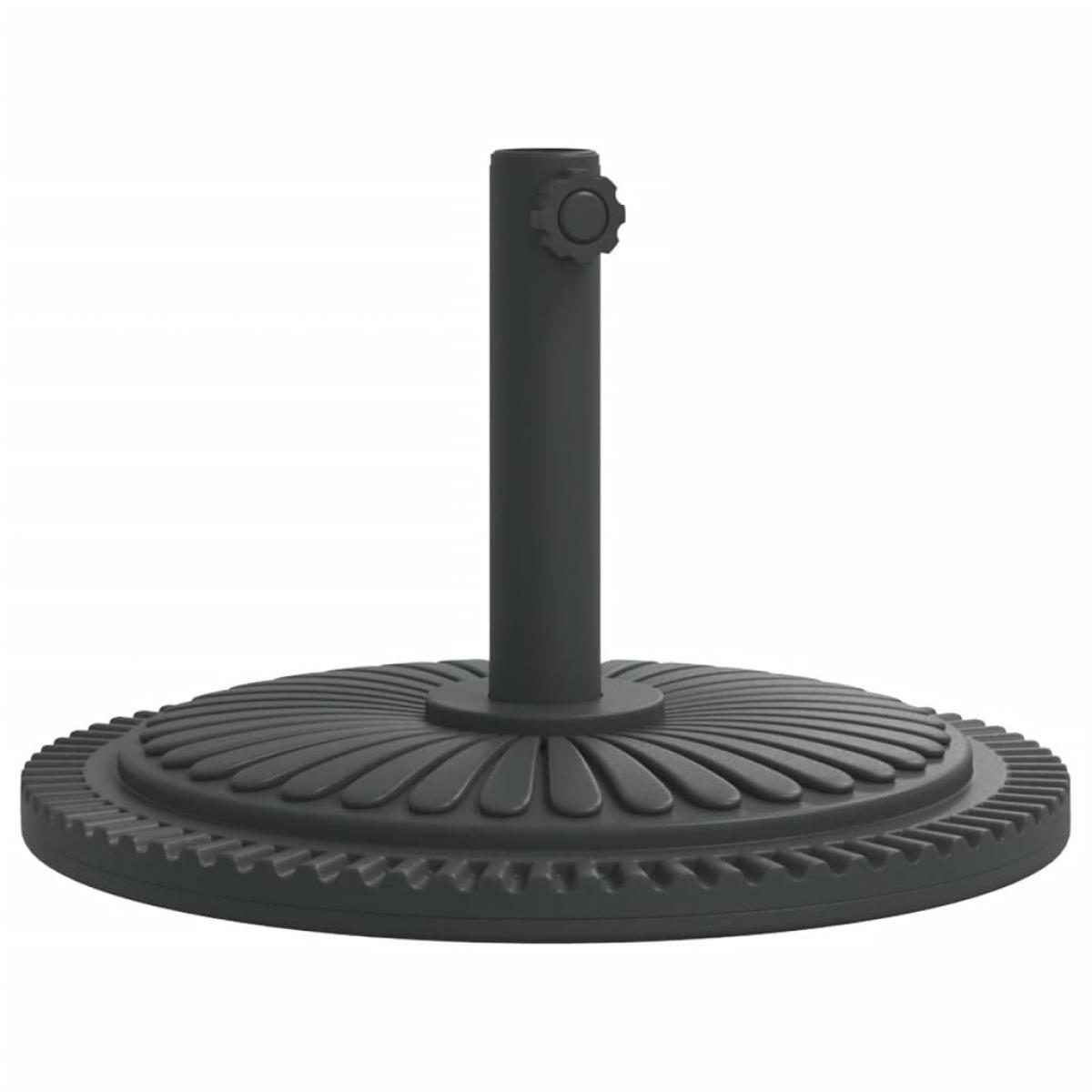 Base de sombrilla semicircular para palos de Ø38/48 mm 12 kg