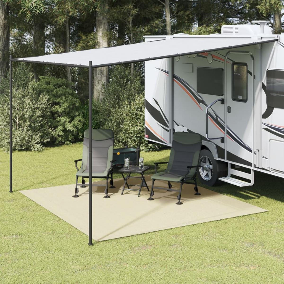 Alfombrilla de camping crema 3x3 m
