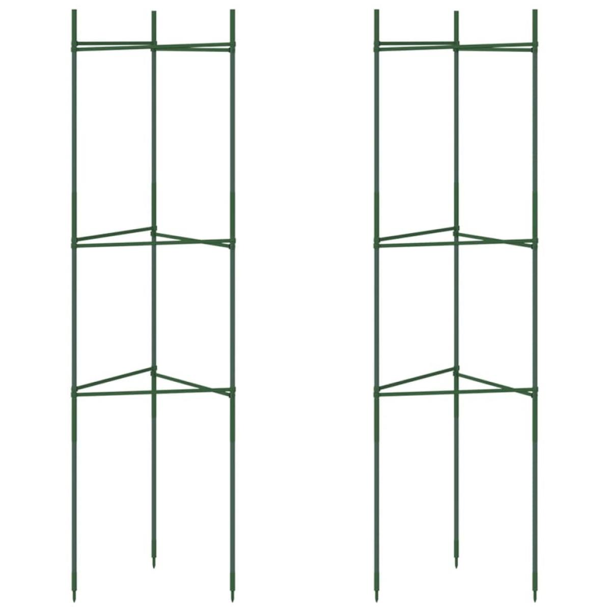 Tutor para tomates 2 unidades acero y PP 116 cm