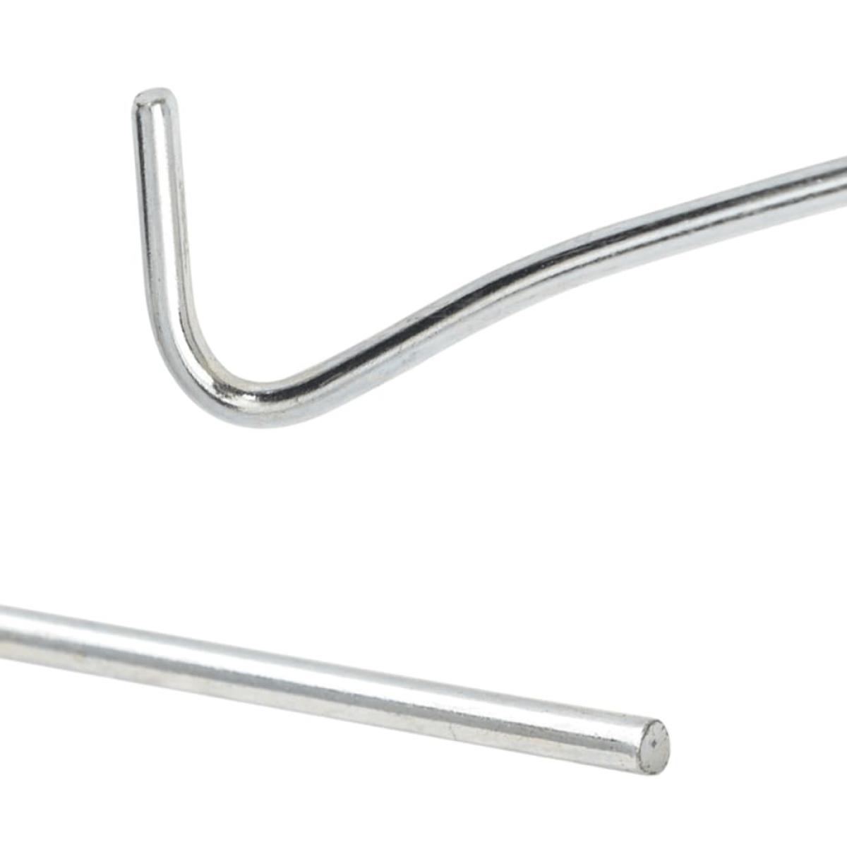 Clavijas para tienda 24 uds acero galvanizado 17 cm Ø7 mm