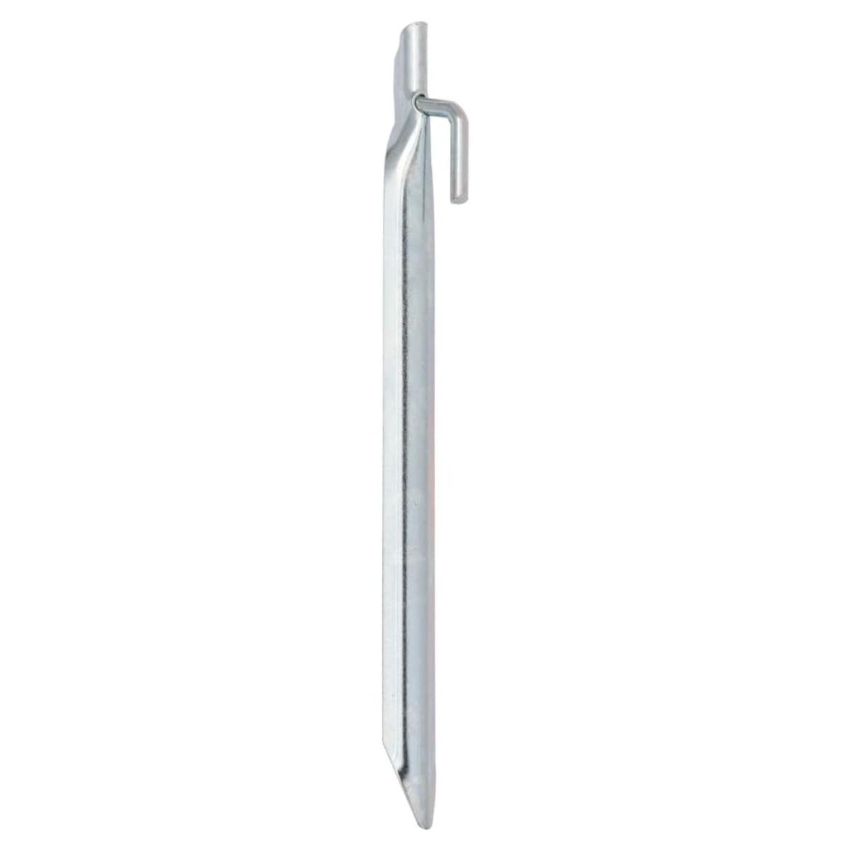 Clavijas de tienda forma V 24 uds acero galvanizado 24 cm Ø20mm
