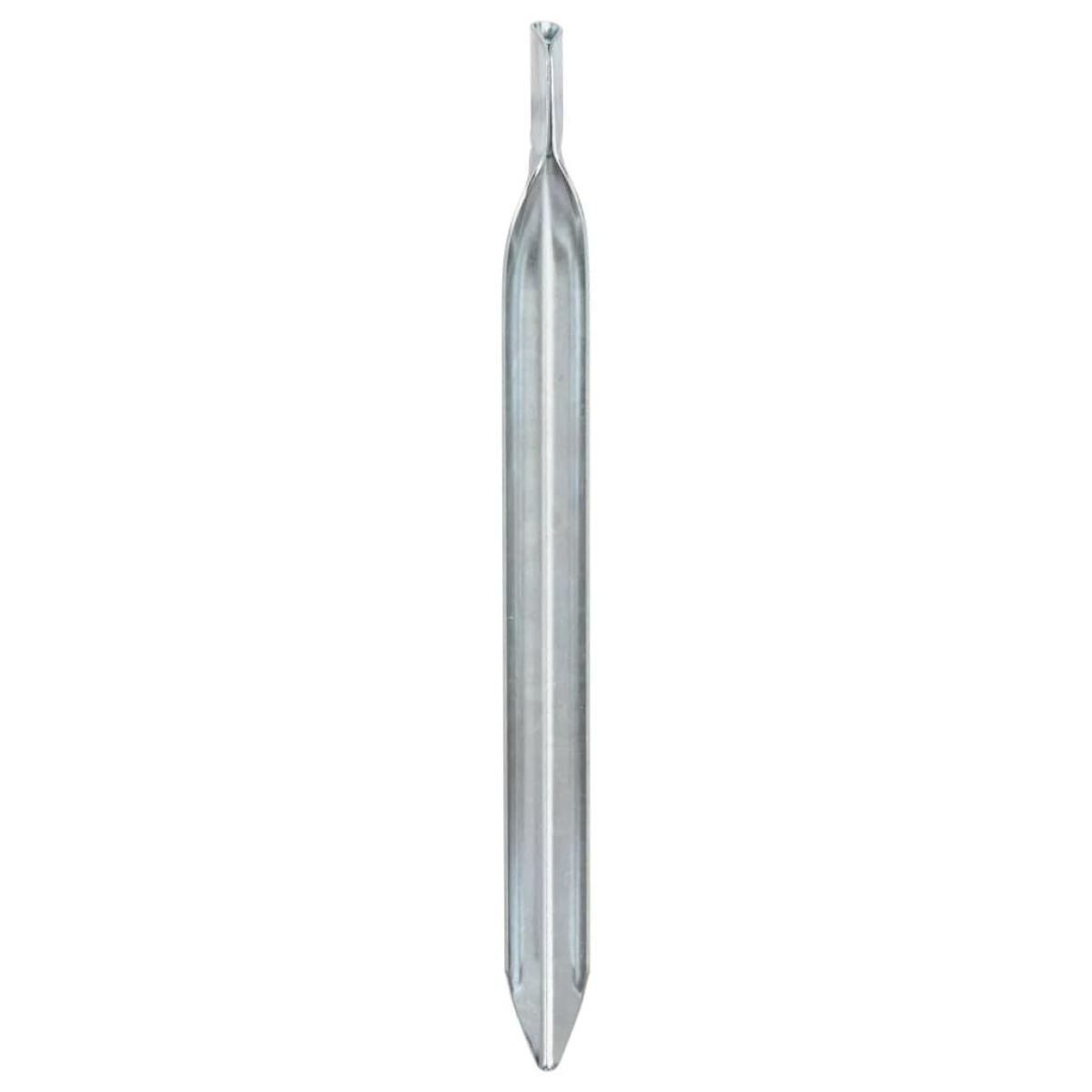 Clavijas de tienda forma V 24 uds acero galvanizado 24 cm Ø20mm
