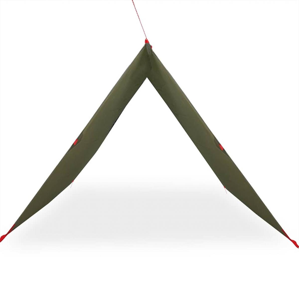 Lona de camping impermeable verde oliva 306x306 cm
