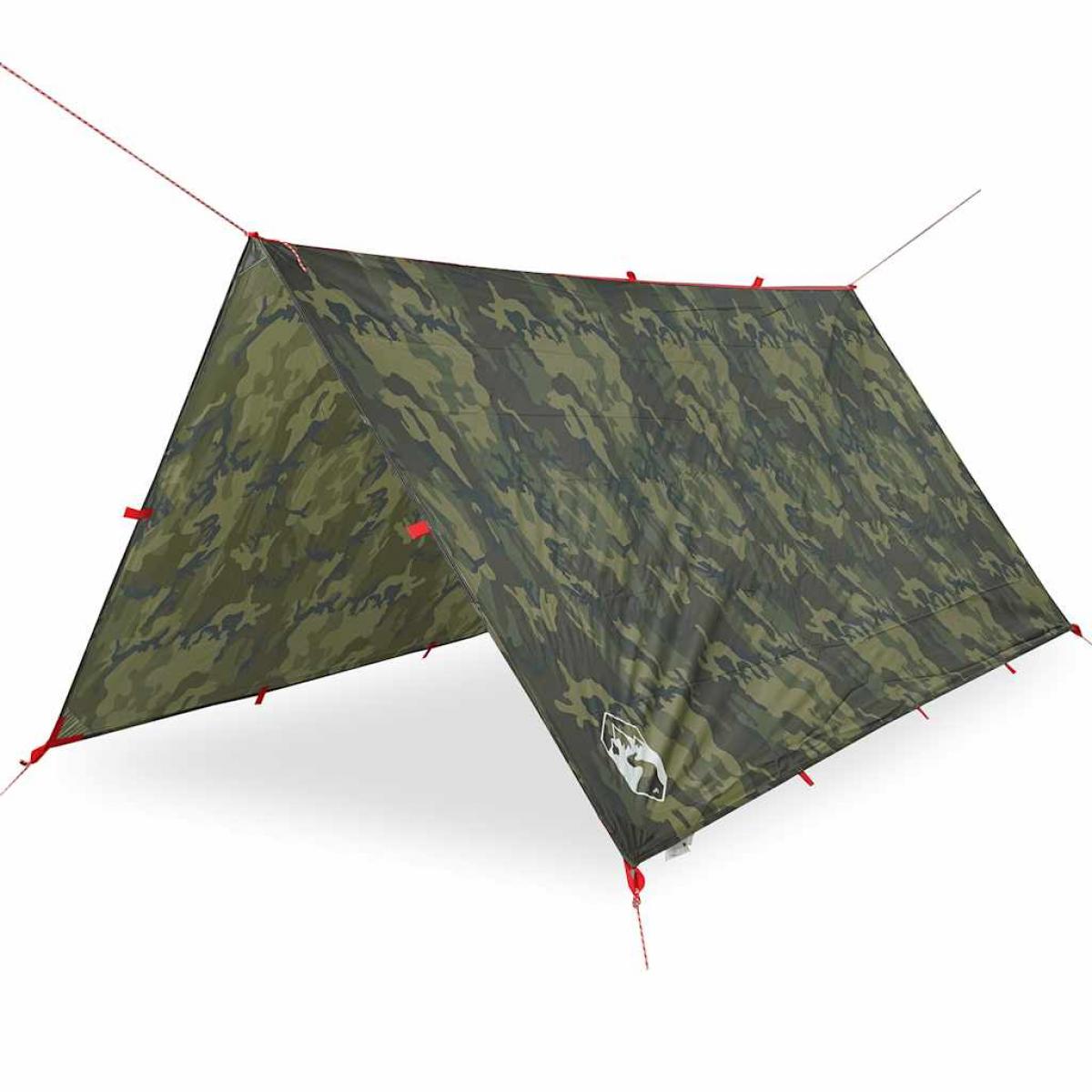 Lona de camping impermeable camuflaje 306x306 cm