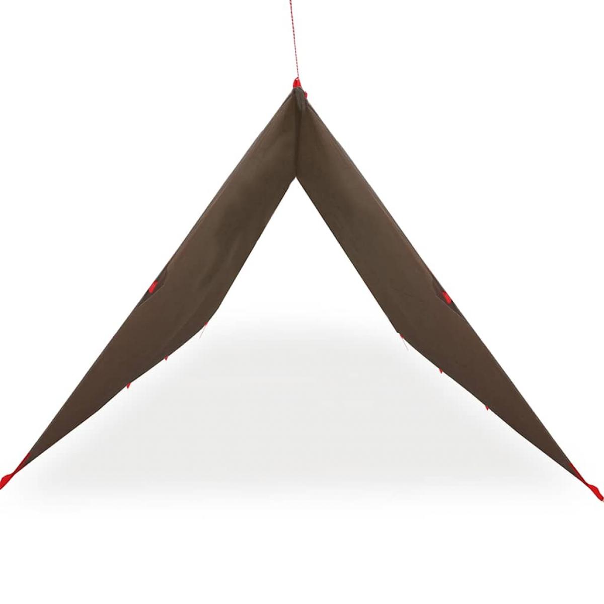 Lona de camping impermeable marrón 506x306 cm