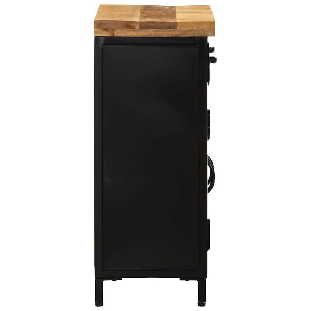 Aparador de madera maciza de mango 55x30x71 cm