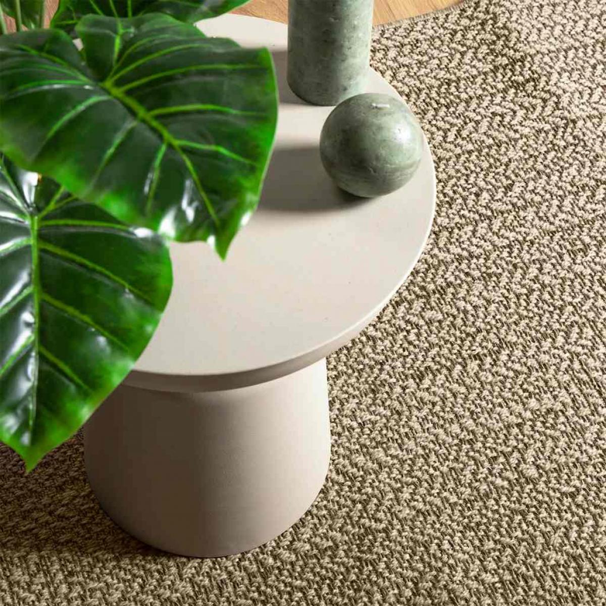 Alfombra ZIZUR aspecto yute interior/exterior beige 200x290 cm