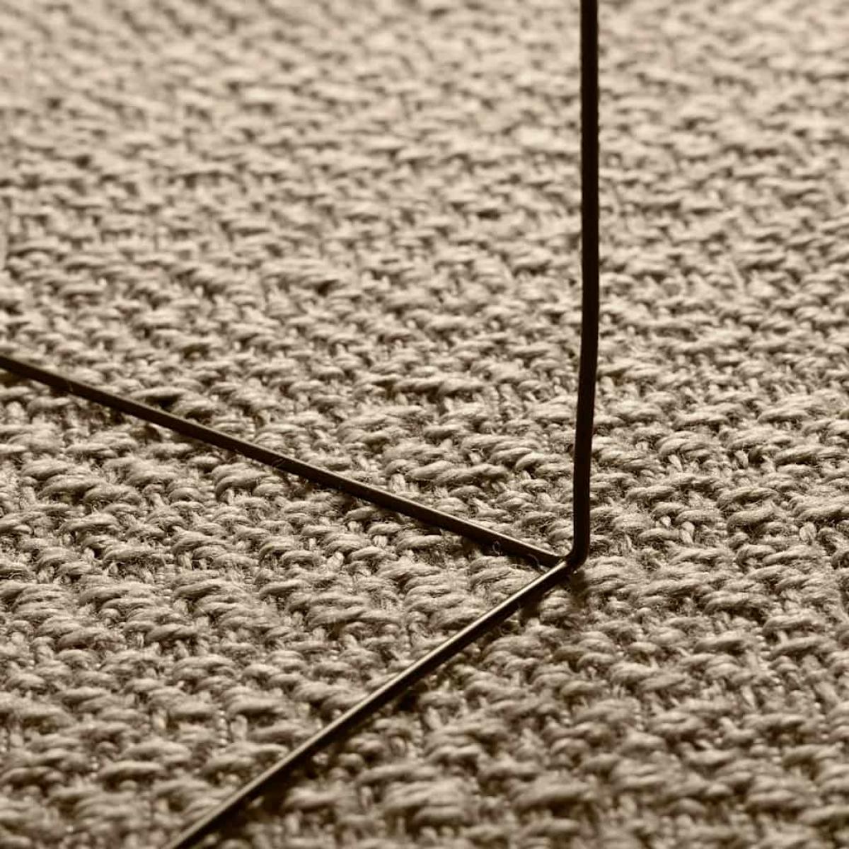 Alfombra ZIZUR aspecto yute interior/exterior beige 200x290 cm