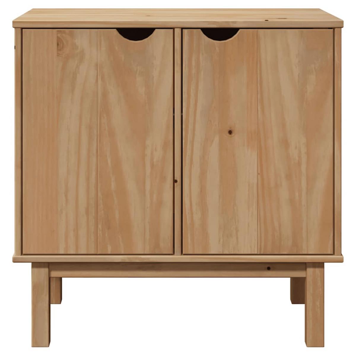 Mueble de recibidor OTTA madera maciza de pino 75x40x75 cm