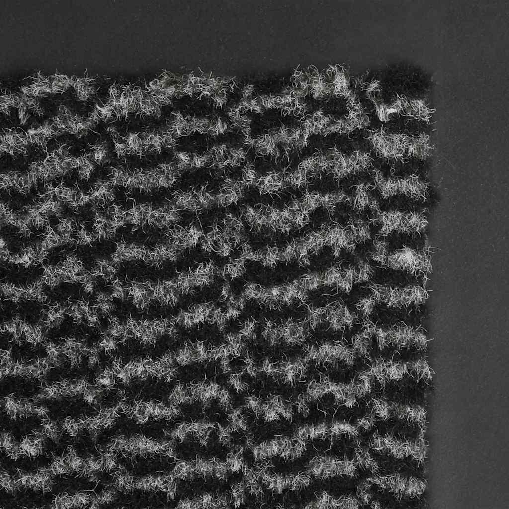 Alfombra de entrada rectangular de nudo 120x180 cm antracita