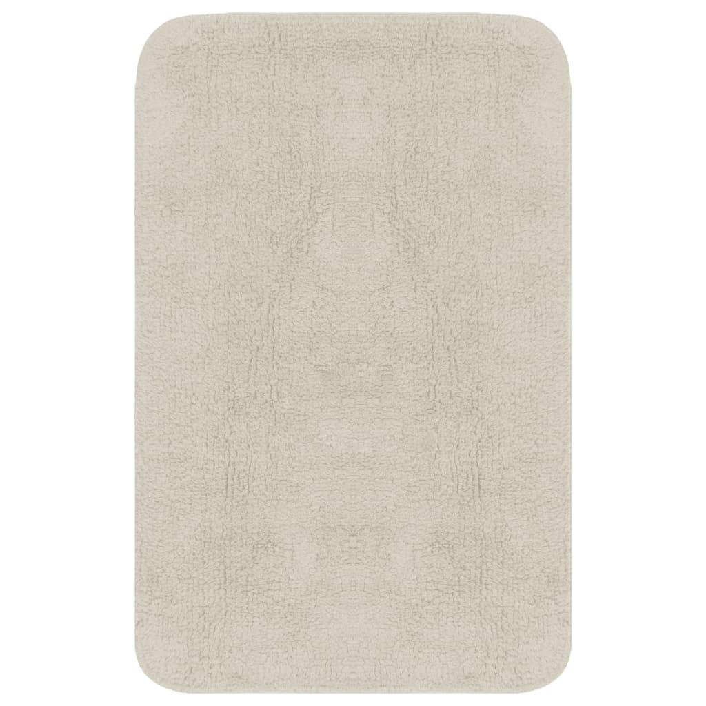Conjunto de alfombrillas de baño de tela 3 piezas antracita