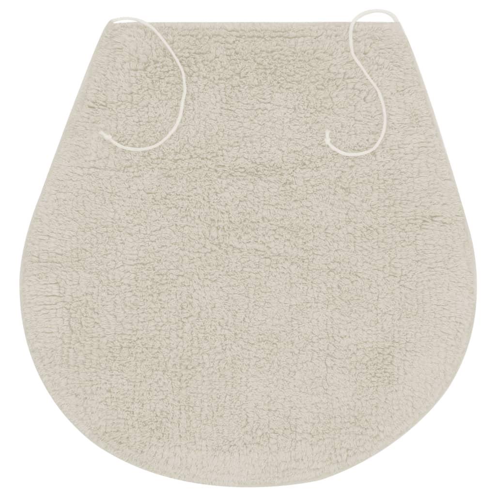 Conjunto de alfombrillas de baño de tela 3 piezas antracita