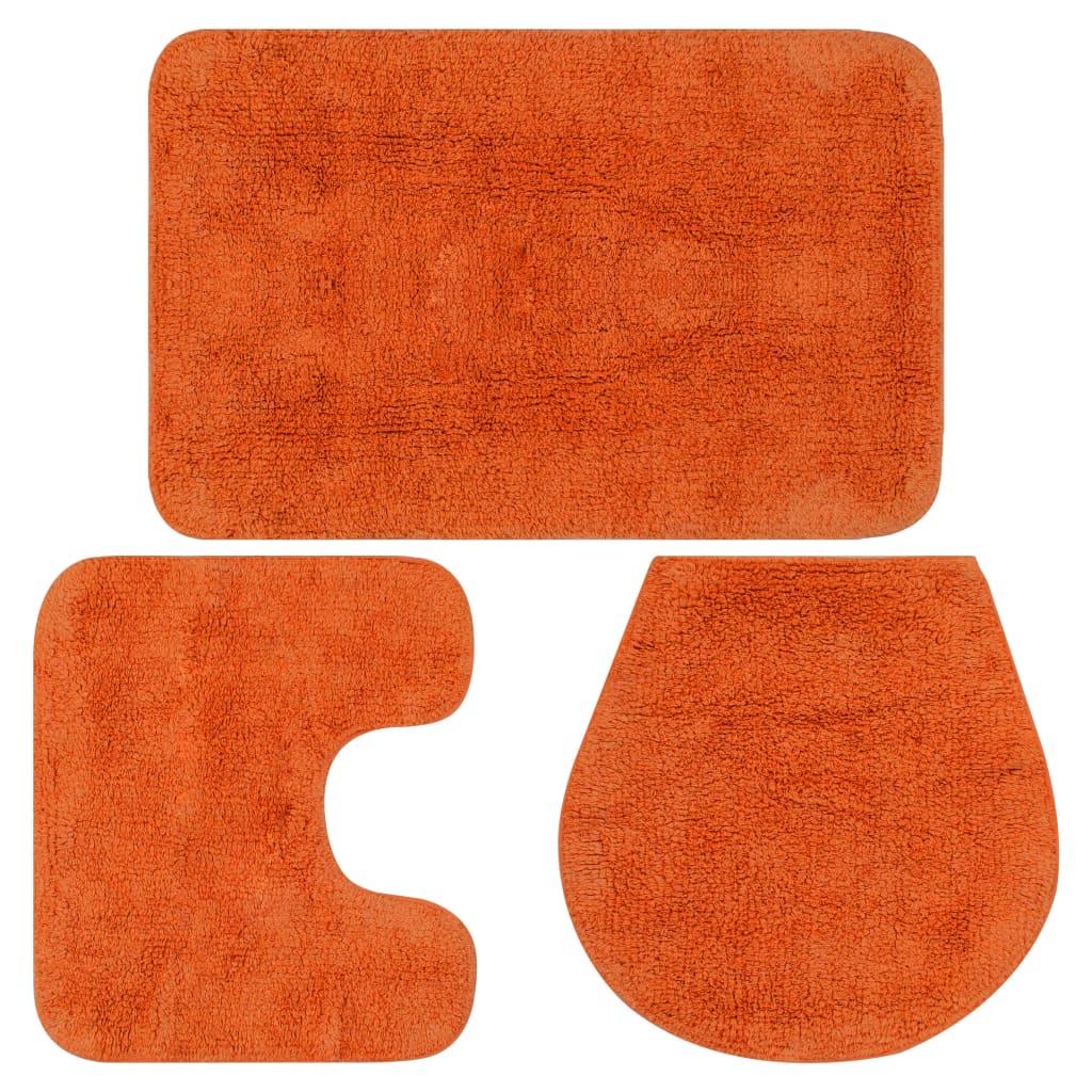 Conjunto de alfombrillas de baño de tela 3 piezas