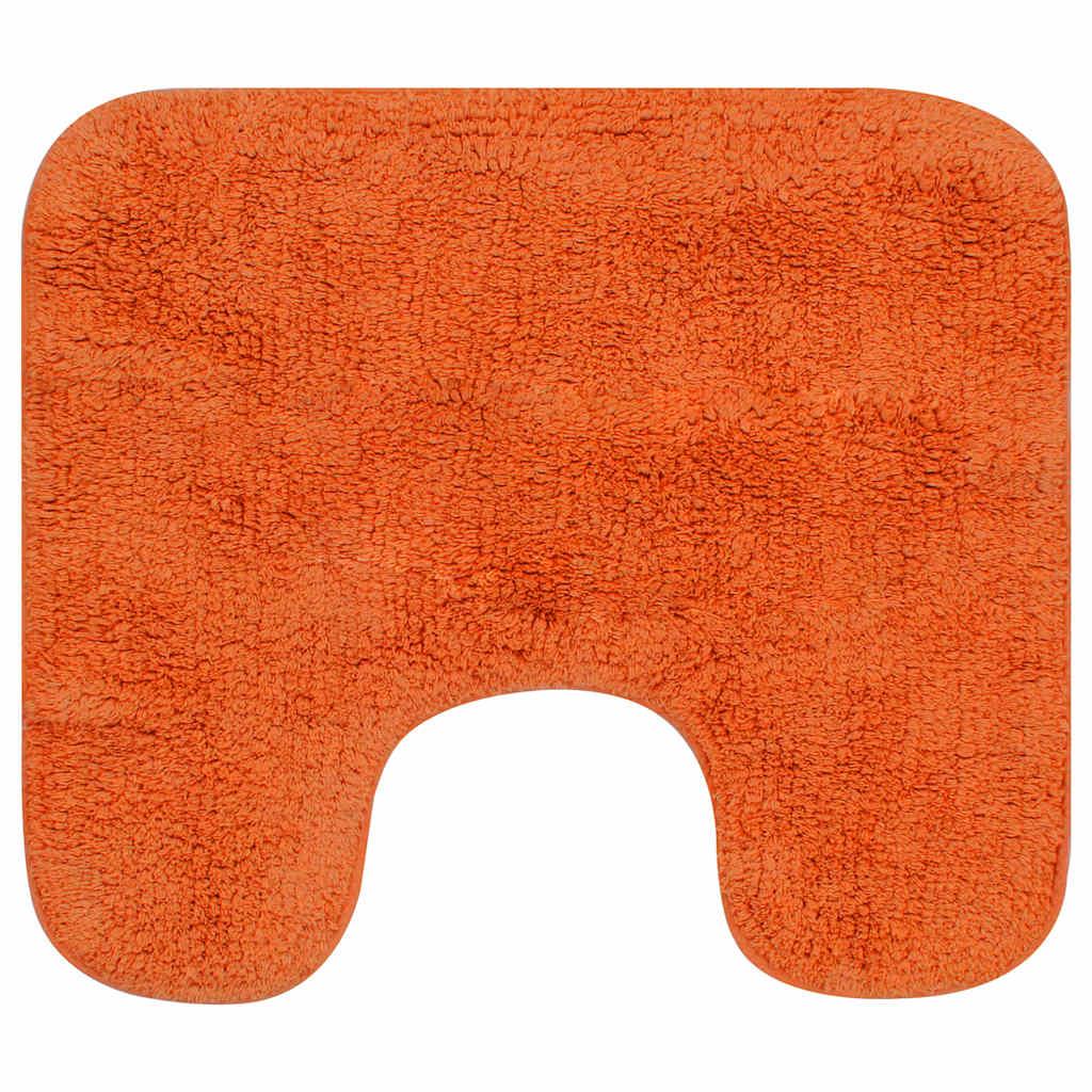 Conjunto de alfombrillas de baño de tela 2 piezas antracita