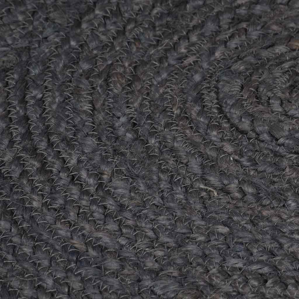 Alfombra de yute tejida a mano redonda