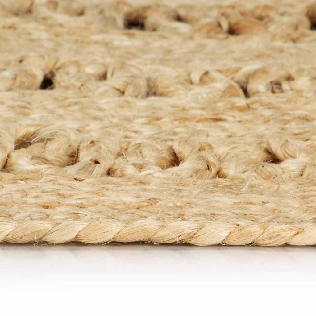 Alfombra hecha a mano de yute trenzado 120 cm