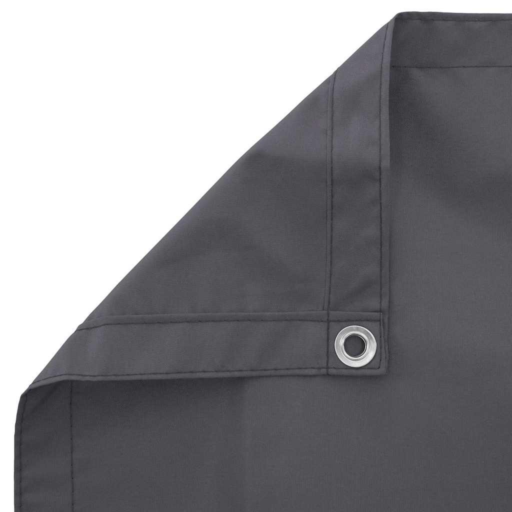 Biombo para balcón de tela oxford antracita 75x300 cm