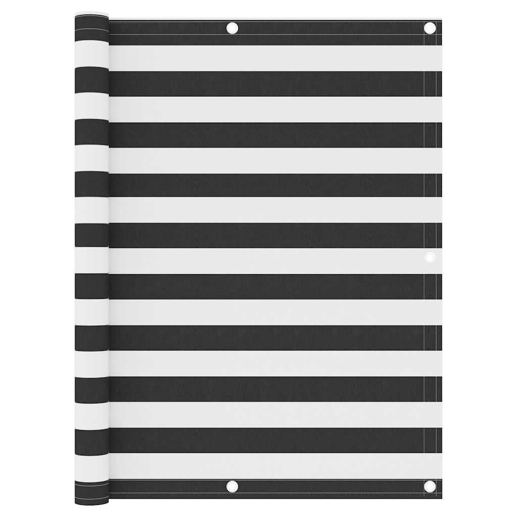 Toldo para balcón tela oxford gris antracita y blanco 120x300cm