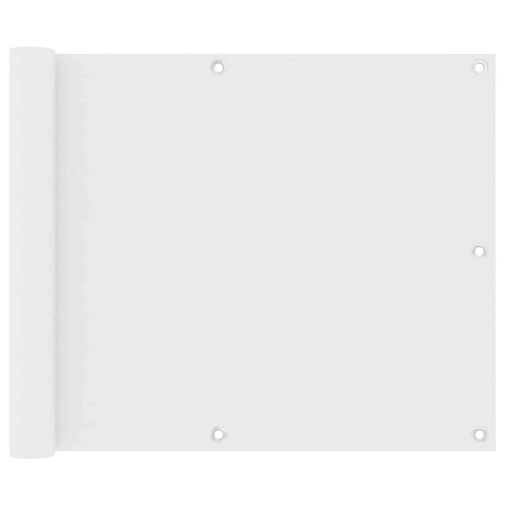Toldo para balcón tela oxford gris antracita y blanco 75x500 cm