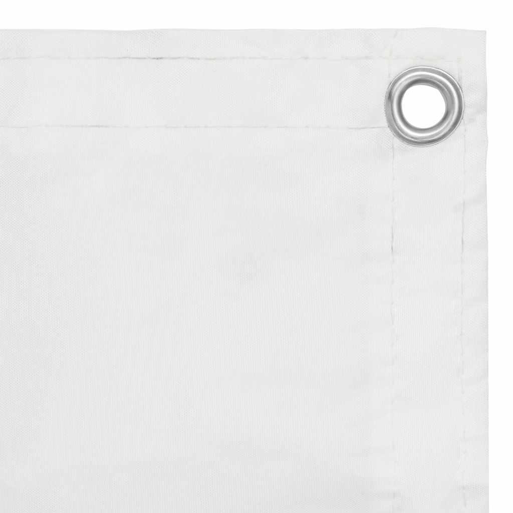 Toldo para balcón tela oxford gris antracita y blanco 75x500 cm