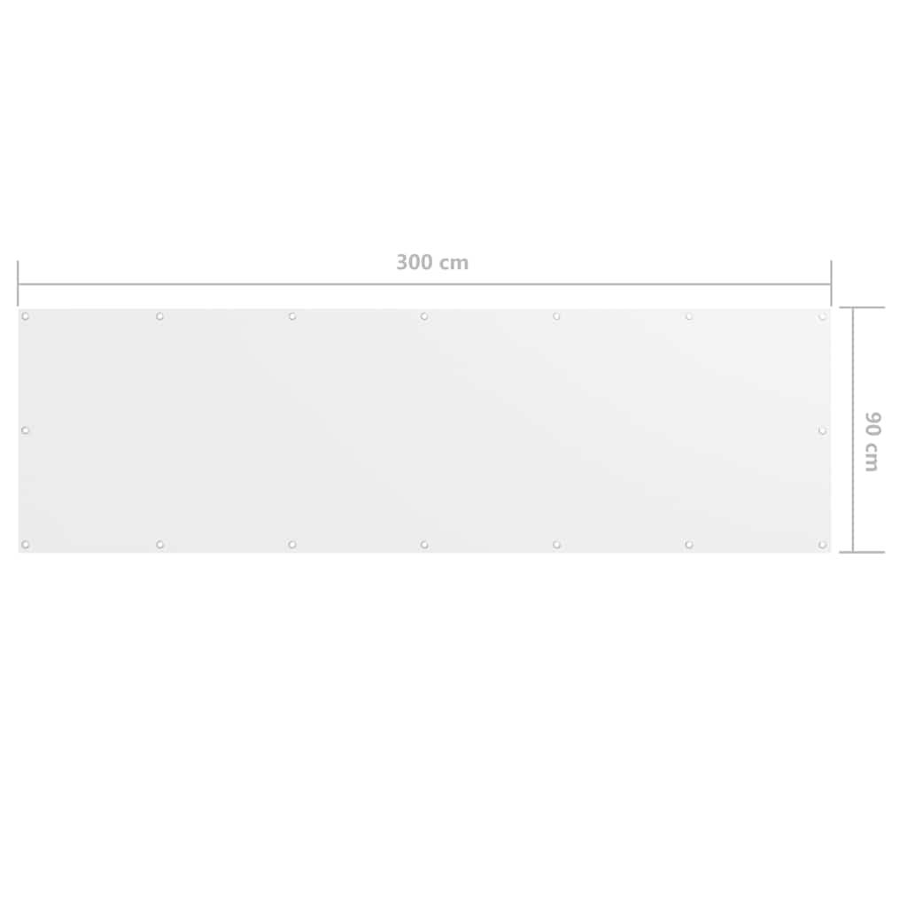 Toldo para balcón tela oxford gris antracita y blanco 90x300 cm