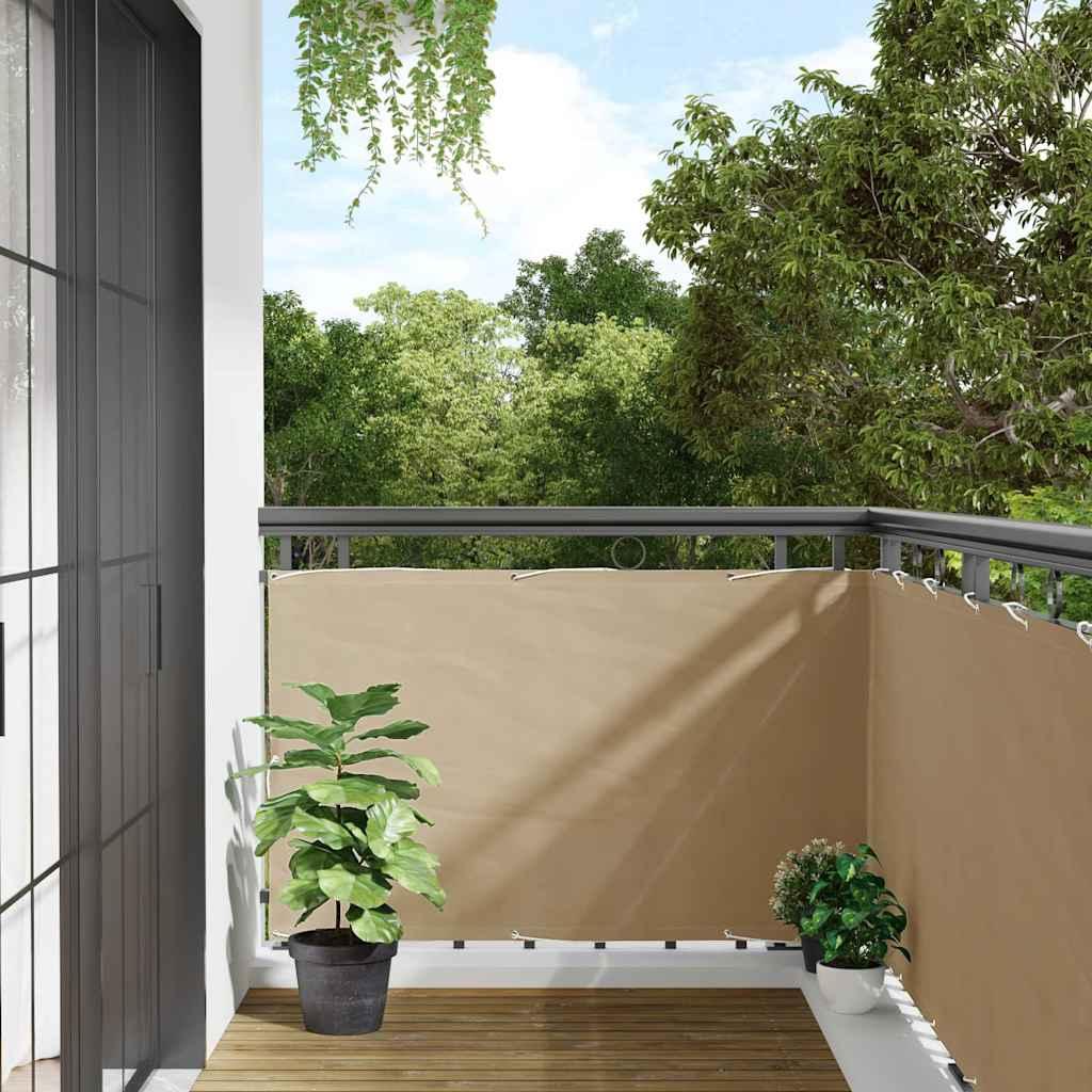 Toldo para balcón tela oxford gris antracita y blanco 90x300 cm