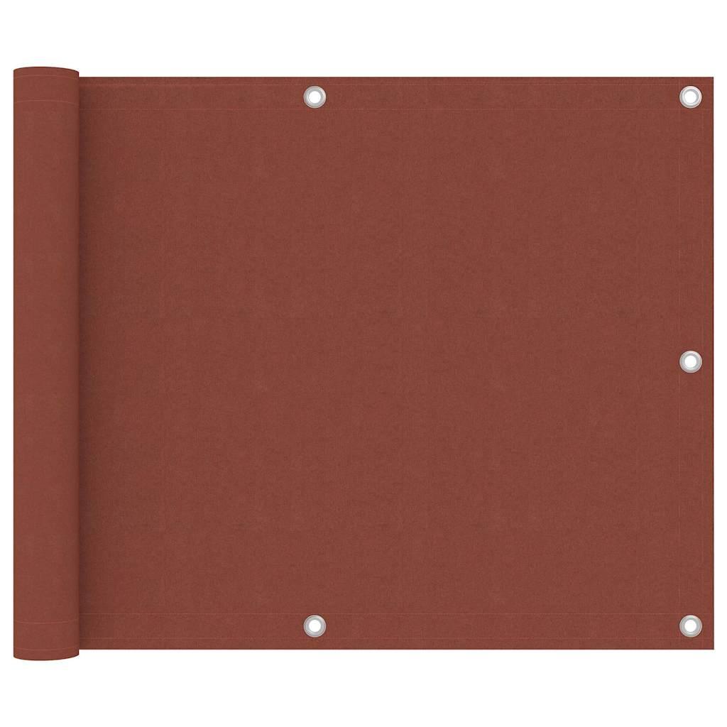 Toldo para balcón de tela oxford terracota 120x500 cm